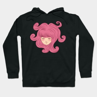 Pink Wavy Head Hoodie